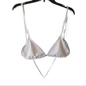 White bikini swimsuit top S/M